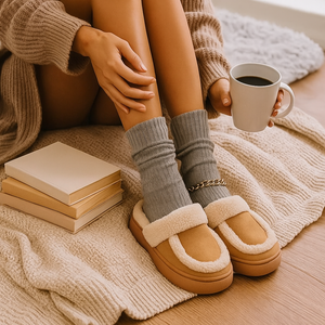 Pillow Sherpa Slippers-Pillow Slides