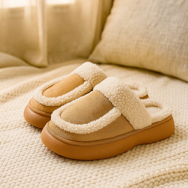 Pillow Sherpa Slippers-Pillow Slides